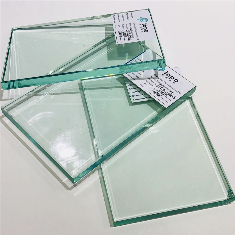 Hoja de vidrio flotado transparente de 3 mm - 22 mm